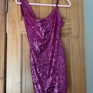 Hello Molly Hot Pink Sequin Mini Dress!!